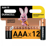 Батарейка алкалиновая тип ААА Duracell Basic LR03 (12шт) мизинчиковая