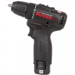 Дрель-шуруповерт аккумуляторная Kress KU202.1 (12 В, 2×2 А*ч, 38 Н*м, 0–1700 об/мин, з/у, кейс)