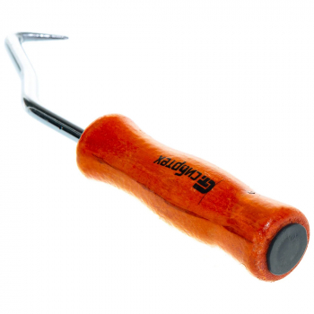 Крюк для вязки арматуры 210 мм, деревянная рукоятка СИБРТЕХ, изображение 4 от компании Сварнов в Казани