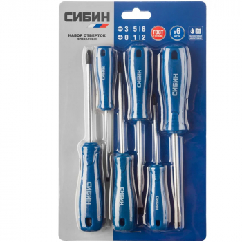 Набор отверток (6 предметов) Сибин, изображение 2 от компании Сварнов в Казани