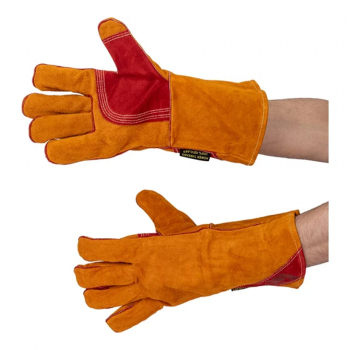 Краги спилковые пятипалые 2Hands Siberia Т12-11-ru, р 10,5 КРС/хлопок, лен, швы Kevlar, изображение 6 от компании Сварнов в Казани