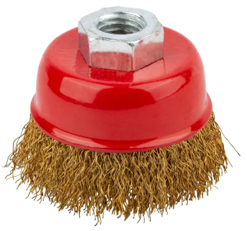 Корщетка (чашка) для УШМ 75/М14 (0,3 мм, волнистая, латунь) Курс от компании Сварнов в Казани