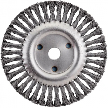 Корщетка (диск) для УШМ 200х22 (0,5 мм, витая, сталь) OXCRAFT, изображение 3 от компании Сварнов в Казани