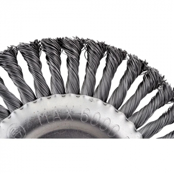 Корщетка (диск) для УШМ 200х22 (0,5 мм, витая, сталь) OXCRAFT, изображение 4 от компании Сварнов в Казани