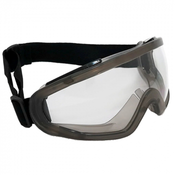 Очки защитные закрытого типа с непрямой вентиляцией (Панорама) прозрачные в черной оправе от компании Сварнов в Казани