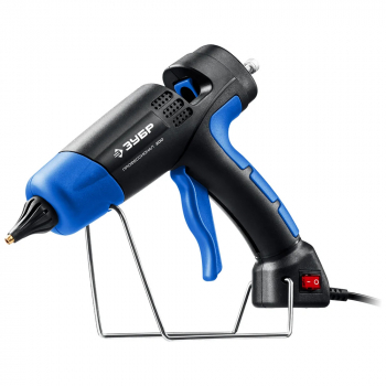 Пистолет термоклеевой электрический d 11мм, 20г/мин ЗУБР 200 Профессионал от компании Сварнов в Казани