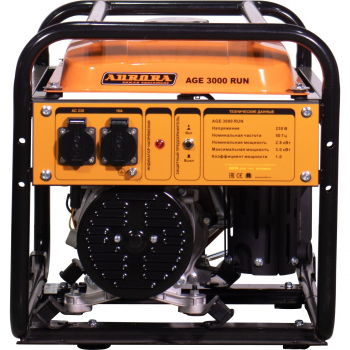 Бензогенератор Aurora AGE 3000 RUN (увеличенный топливный бак), изображение 2 от компании Сварнов в Казани