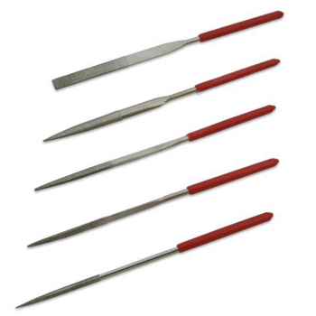 Набор надфилей 160х4мм (алмазные, 5шт, кр, полукр, плск, квдр, трхгр) от компании Сварнов в Казани