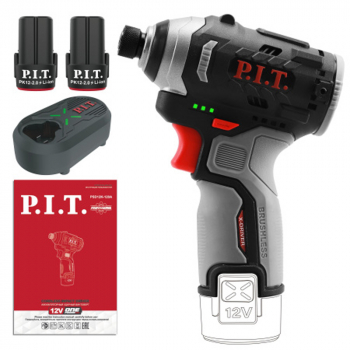 Винтоверт аккумуляторный IMPACT P.I.T. PSD12K-120A/2 (б/щет,12В,120Hm,3 ск,HEX 1/4",2АКБх2Ач,ЗУ), изображение 5 от компании Сварнов в Казани