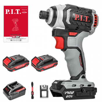 Винтоверт аккумуляторный IMPACT P.I.T. PSD20H-170A/2 (б/щет,20В,170Hm,3 ск,HEX 1/4",2АКБ,ЗУ,1/3), изображение 5 от компании Сварнов в Казани