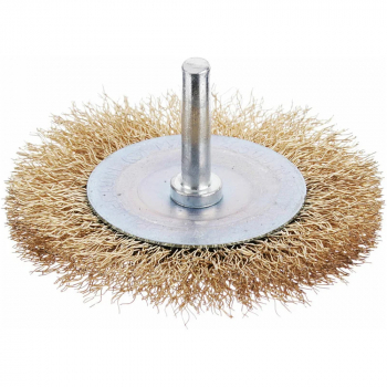 Корщетка (диск) для дрели 75мм со шпилькой, плоская, Ермак, изображение 2 от компании Сварнов в Казани