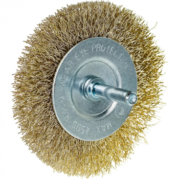 Корщетка (диск) для дрели 75мм со шпилькой, плоская, Ермак, изображение 4 от компании Сварнов в Казани