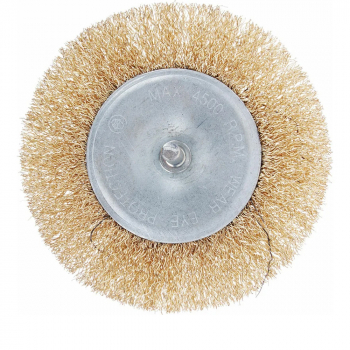 Корщетка (диск) для дрели 100мм со шпилькой, плоская, Ермак от компании Сварнов в Казани