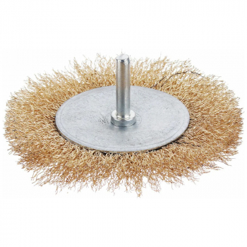 Корщетка (диск) для дрели 100мм со шпилькой, плоская, Ермак, изображение 2 от компании Сварнов в Казани