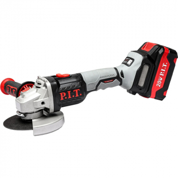 Угловая шлифмашина УШМ (болгарка) 125мм P.I.T. PWS20H-125D/1 (20В, 3ск, 1 акб 0,4Ач, ЗУ, кейс), изображение 2 от компании Сварнов в Казани