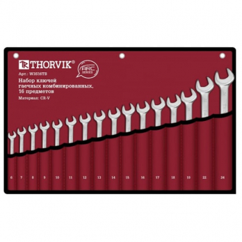 Ключи комбинированные набор (6-24мм, 16 предметов) Thorvik