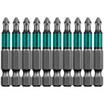 Набор бит PZ2х50мм, сталь S2 (10шт) KRAFTOOL OPTIMUM