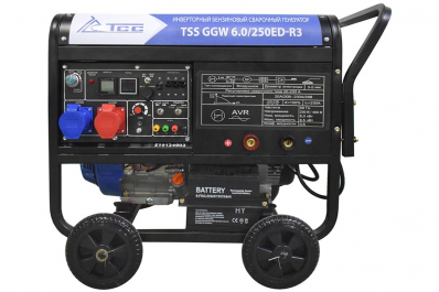 Инверторный бензиновый сварочный генератор TSS GGW 6.0/250D-R
